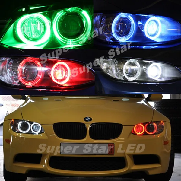 Светодиодные лампы Angel Eye 2 шт./компл. H8 без ошибок 120 Вт для BMW 1 3 5 E60 E61 E70 E71 E90 E92 E93 X5 X6