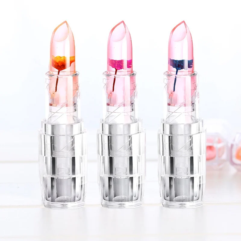 

Hot Makeup Lipstick Moisturizer Transparent Magic Temperature Flower Color Changing Long Lasting Lipstick Lip Kit X2