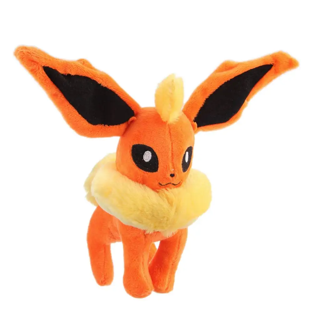 18 стилей " Плюшевые игрушки стоят/сидя Sylveon Umbreon Eevee Espeon Vaporeon Flareon Leafeon чучело плюшевые куклы игрушки - Цвет: Цвет: желтый