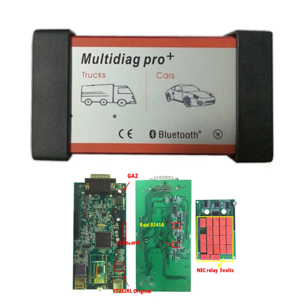 

Quality A++ Multidiag pro+ with Bluetooth obd scanner scan tool vd tcs cdp pro Multi Diag pro+ For cars & trucks diagnostic tool
