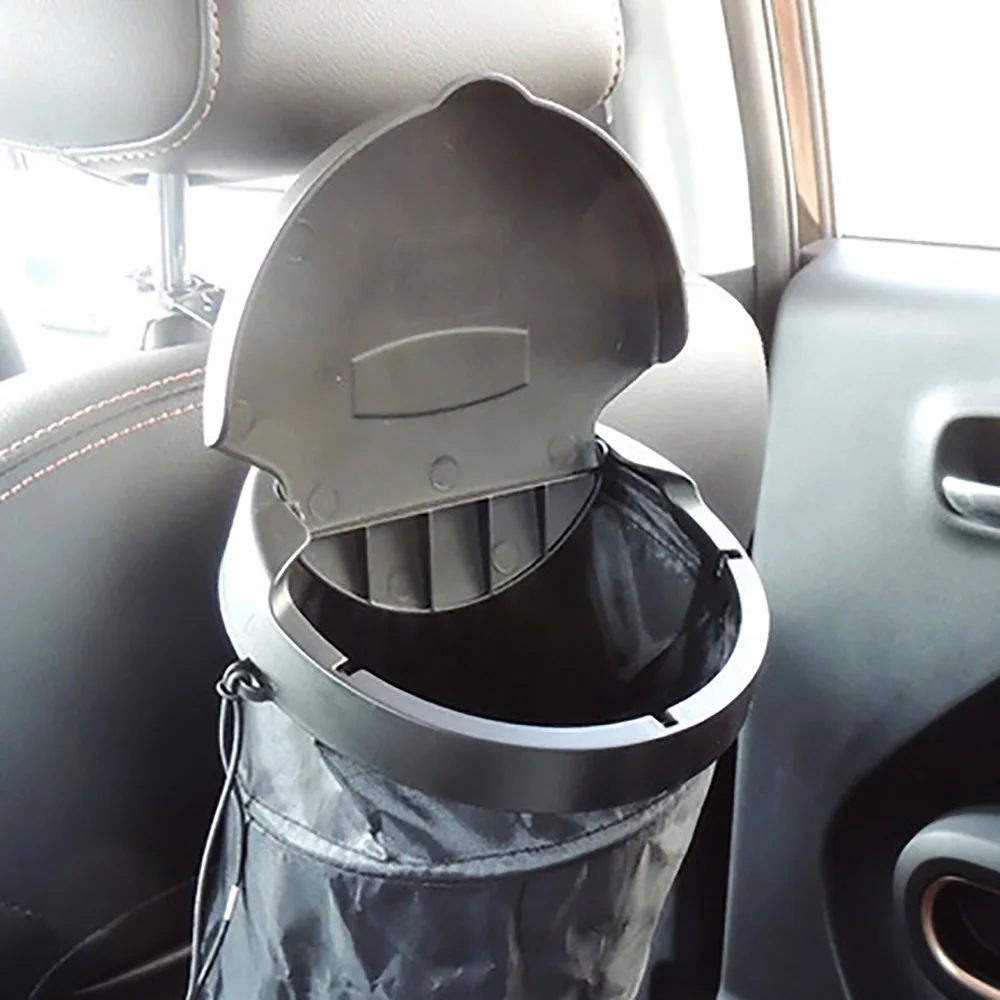 Car Trash Bin Can Folding Garbage Dustbin Holder Rubbish Case Seat