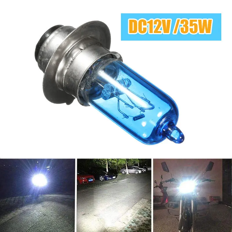 

12V P15D 35W Motorcycle Halogen Lamp Quartz Tube Super White Light Headlight Bulb Lamp For Motorcycle Electric Vehicles