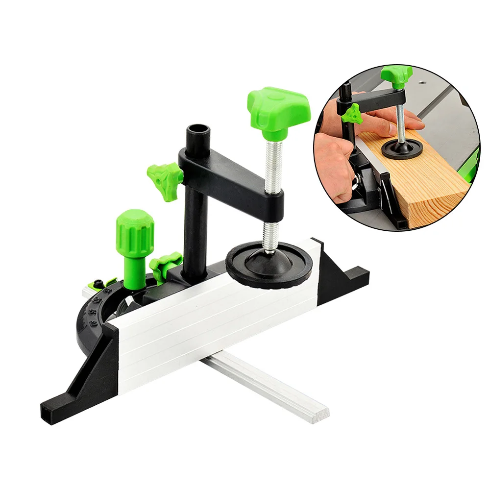 

Woodworking DIY Carpenter Tool Accessories Household Hand Table Angle Ruler Table Saw Push Plate Kit With Adjustable Flip