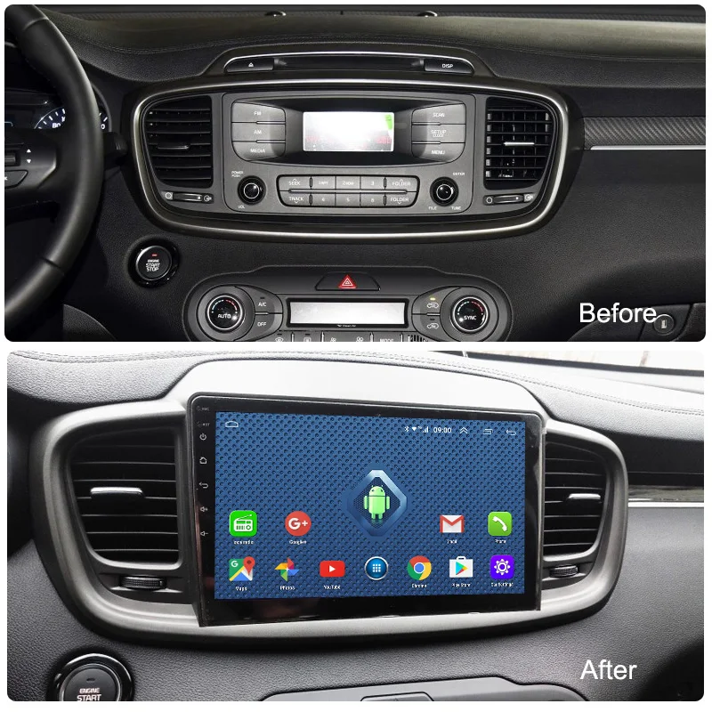 Sale 4G Lte All Netcom Android 8.0 Car DVD Player GPS Head unit For KIA SORENTO 2015-2018 audio radio stereo Navigation 1