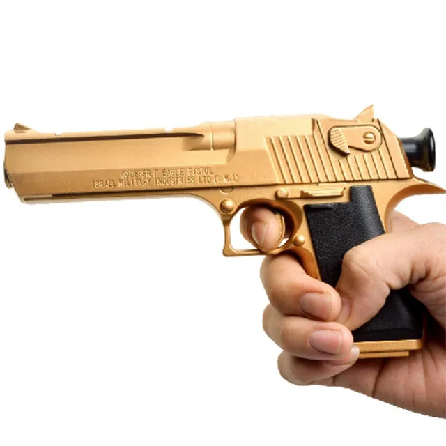 Us 60 50 Offabbyfrank Gold Edition Toy Pistol Gun With Soft Bullets Small Sucker Desert Eagle Outdoor Game Toy For Kids Gifts For Boys In Toy Guns