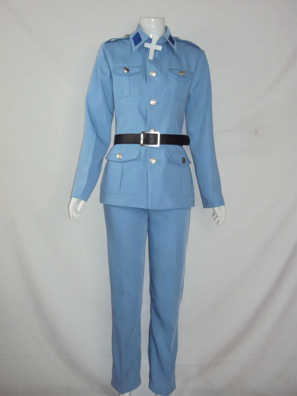 

Axis Powers Hetalia APH Finland Tino Vainaminen Anime Custom Made Army Uniform Cosplay Costume 11