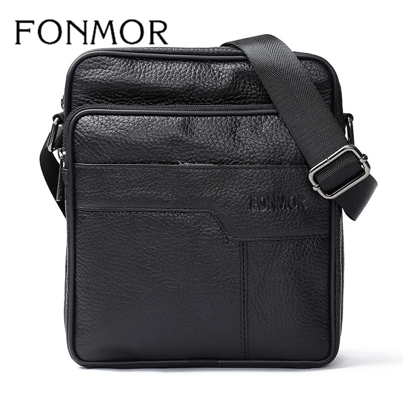 Fonmor Men Messenger Bags Luxury Handbags Genuine Leather Men Bag Top Quality Shoulder Bag ...