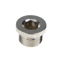 JX0006 bouchon hexagonal capteur d'oxygène O2 | Bouchon de bonde, capteurs Automobiles, bouchon de bonde, pièce de remplacement automobile M18x1.5 argent