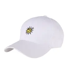 Кепка унисекс в стиле хип-хоп с вышивкой, солнцезащитные смайлики, головные уборы для мужчин и женщин, Повседневная Бейсболка s