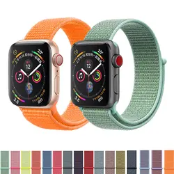Хохлатый ремешок для Apple Watch band 4 3 iwatch Группа 42 мм 38 44 мм/40 мм correa pulseira Спортивная петля запястье браслет ремешок ремень