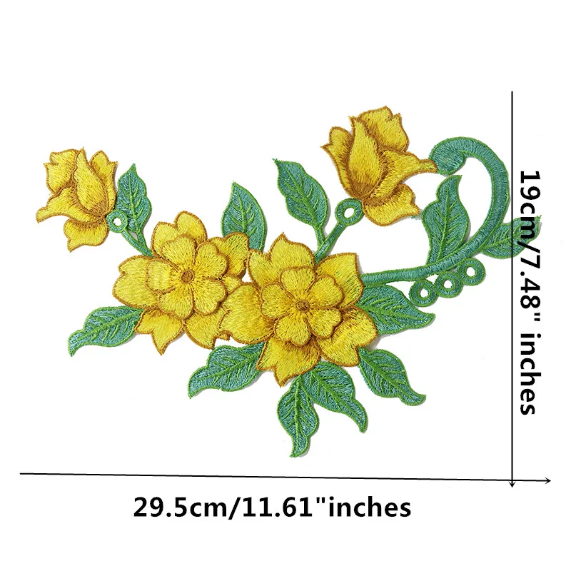 3D Yellow Flower Patch  (2)