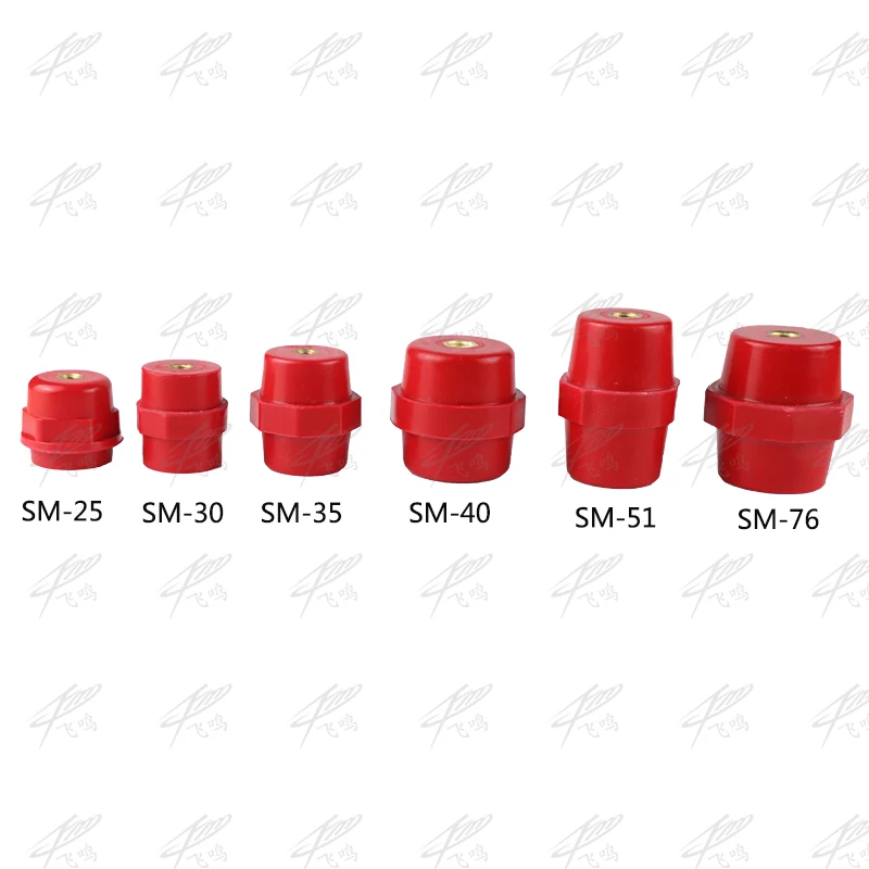5 шт. диаметр 6 мм красный смолы повышенной водонепроницаемости шина поддержка изолятор SM-25 SM25