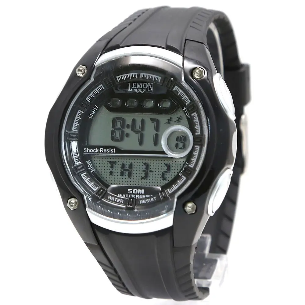 small black digital watch