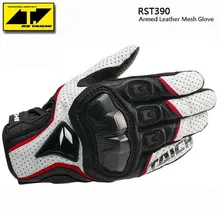 The Latest RS RST390 Armed Leather Mesh Gloves Motorcycle riding gloves motocross knight gloves