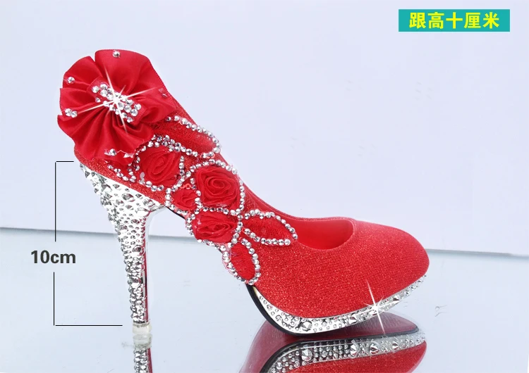 Свадебные туфли; блестящая Великолепная Свадебная обувь для вечеринки; женская обувь на высоком каблуке с кристаллами; пикантные женские туфли-лодочки; серебристая Свадебная обувь