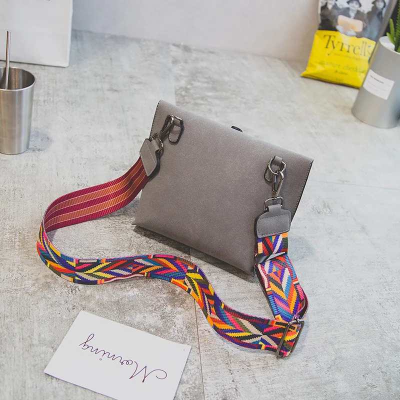 crossbody bag with colorful strap