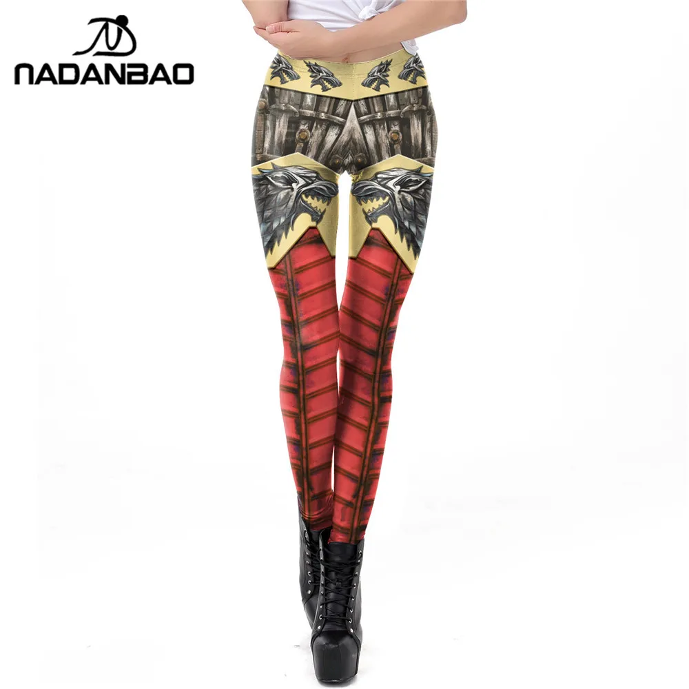 

NADANBO 2019 Game of Thrones High waist women leggings 3D Print Dragon Fitness legging Workout Legins Pants For woman plus size