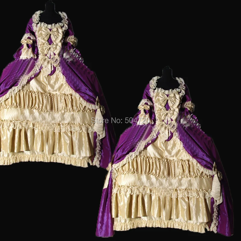 

Tailored!NEW Royal 18 Century French Duchess Retro medieval Renaissance Reenactment Theatre Civil war Victorian dress HL-311