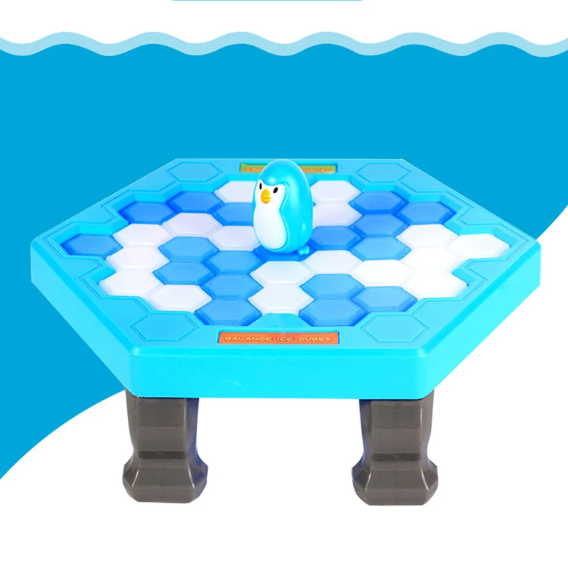 Mini Funny Penguin Trap Ice Breaker Game Save Ice Block Toy Game