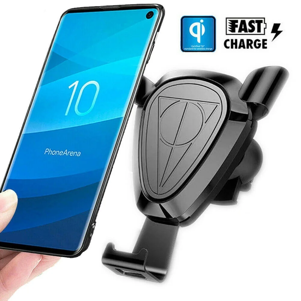 

Qi Wireless Car Charger Automatic Clamping for IPhone Xs X XR 8 5W Fast Wireless Charge for Samsung Galaxy S9 S10 Phone Holder