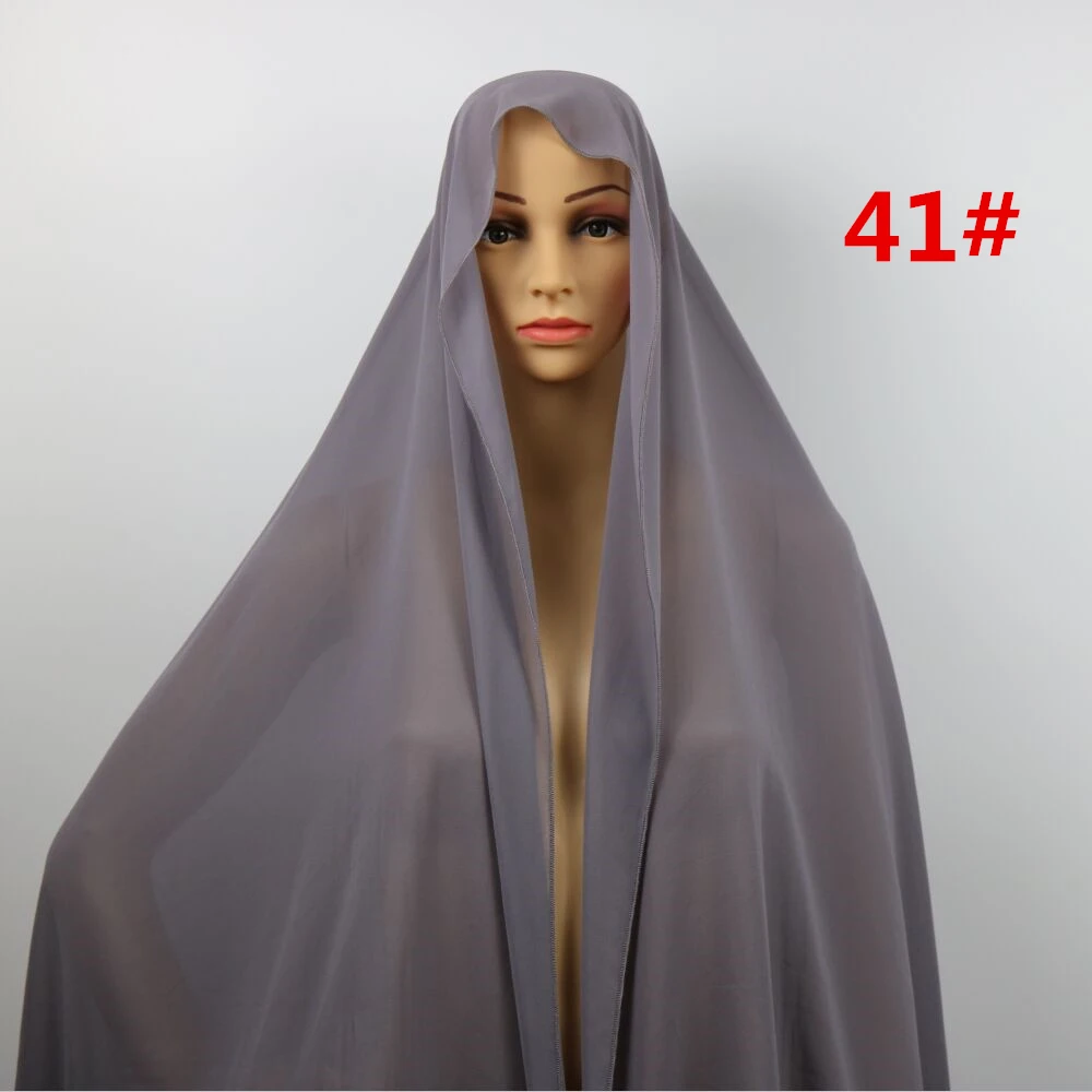 Горячая Распродажа, высокое качество, 48 приятных цветов, простая шифоновая шаль с пузырьками, популярный мусульманский хиджаб, головной убор, модная женская шаль-шарф 180*90 см