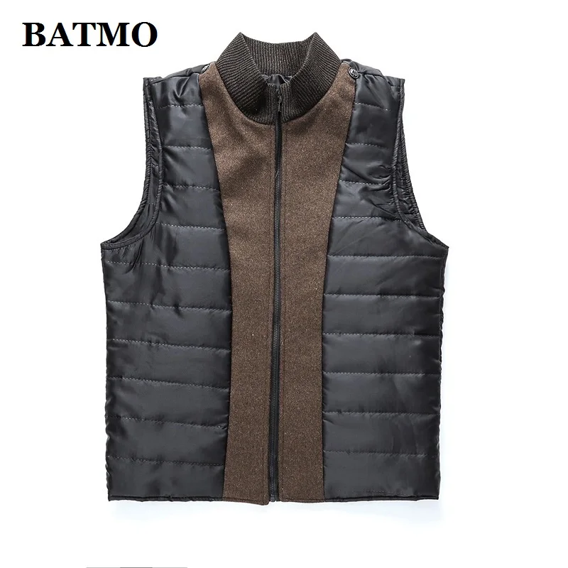 Мужской Тренч BATMO зимний винно Красного цвета большого размера M XXXL AL01 2019|Пальто| |