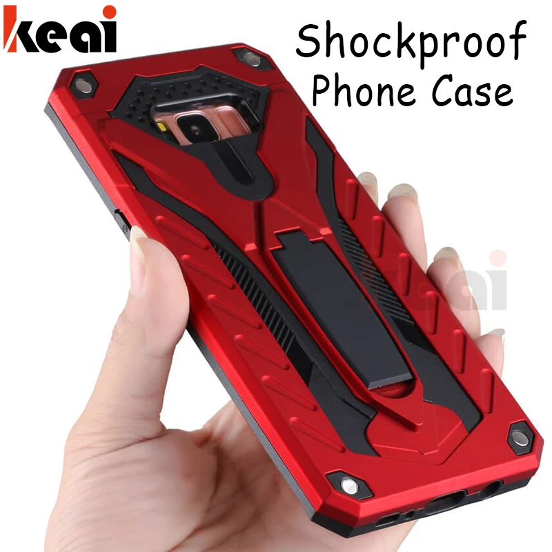 

Luxury Silicone Armor Phone Case For Samsung Galaxy S9 S8 Plus Case Shockproof Back Cover For Samsung Note 9 8 S7 Edge Shell Bag