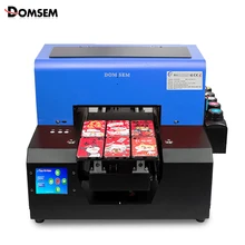Le plus nouveau 2019 imprimante Multifuntion DTG automatique Smart offre spéciale A4 imprimante UV pour métal plastique en bois avec encre à séchage rapide(China)