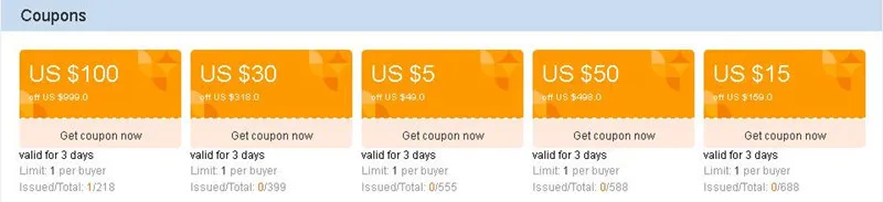 coupons