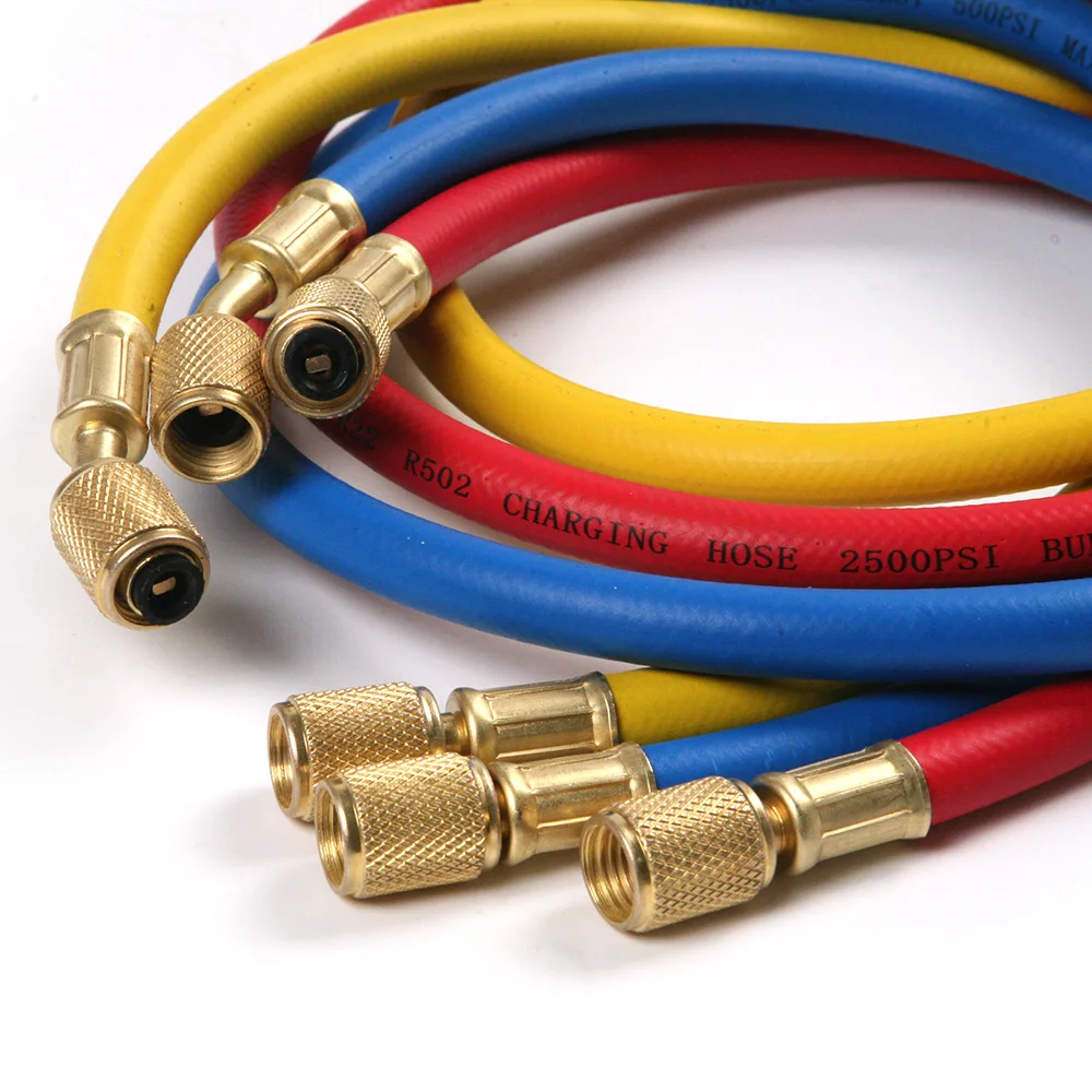 Универсальный 3 шт. R12 R22 R502 автомобильный Кондиционер воздуха хладагент 1/4 &quotSAE