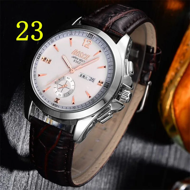 

The 2018 brand senior luxury men's business quartz watch shows the manliness.
