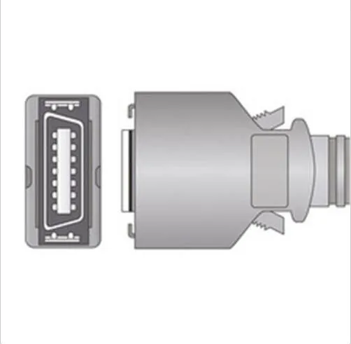 Совместимость для Masimo SCSI 14-контактный наружного дефибриллятора(Анд Fingerclip Spo2 Сенсор Пульс Оксиметрия зонд кислорода Сенсор 3 м/9ft ТПУ