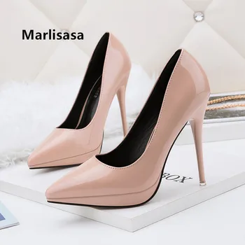 

Women Fashion Red Pu Leather High Heel Shoes Lady Casual High Quality Party Night Club High Heel Pumps Cool Street Shoes G2459