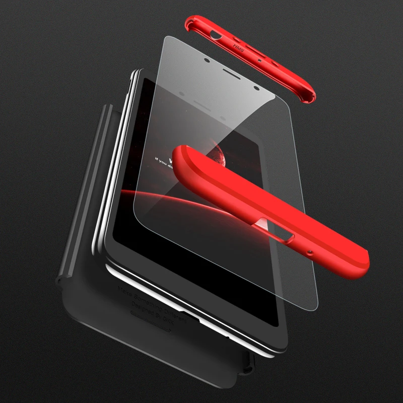 360 Full Cover For Xiaomi Redmi 6 Pro S2Y2 Note5 Luxury Hard Plastic Matte Case For Redmi 4X 5A Y1 5Plus Funda + Tempered Glass (15)