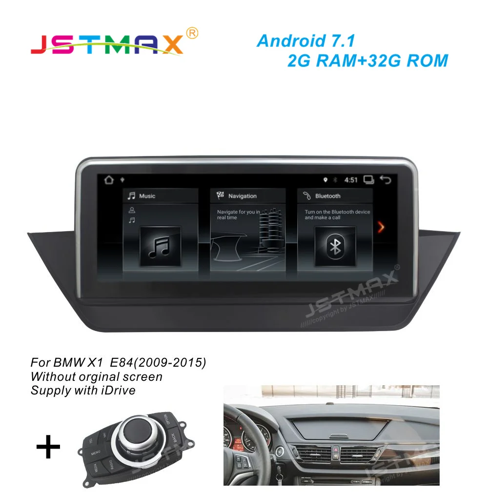 

JSTMAX 10.25 Android 7.1 Car GPS Navi Radio head unit player For BMW X1 E84 2009-2015 car Multimedia Player GPS Navigation DAB+