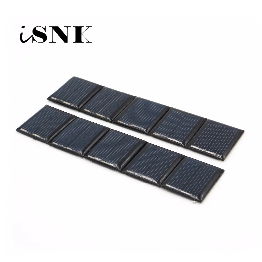 10 Unids lote De Panel Solar 1V 80ma Epoxi Est ndar Silicio 