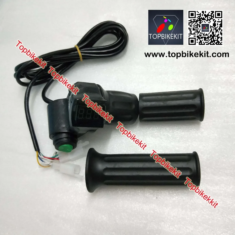 Excellent 24V / 36V / 48V / 60V Half Twist Throttle Handlebars LED Display with Cruise function for ebike e-scooter 4 Excellent 24V / 36V / 48V / 60V Half Twist Throttle Handlebars LED Display with Cruise function for ebike e-scooter 4