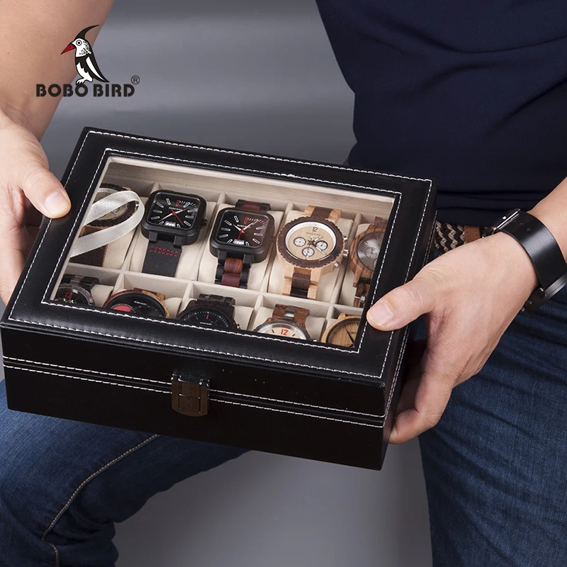 BOBO BIRD Часы Дисплей Коробка для наручные часы Чехол ювелирные изделия коробки Прямая поставка
