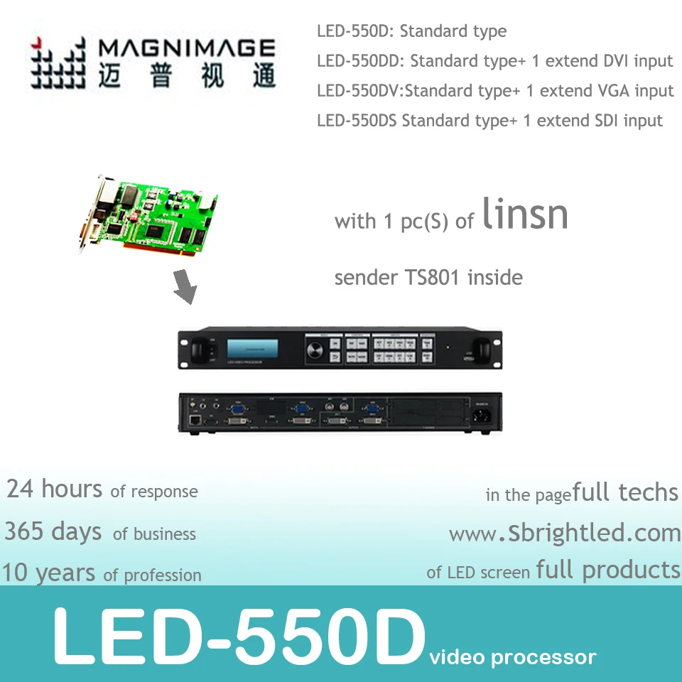 Бесплатная доставка MAGNIMAGE LED 550D + 1pc Linsn TS802 внутренний lednvideo процессор|linsn|linsn ts802 |
