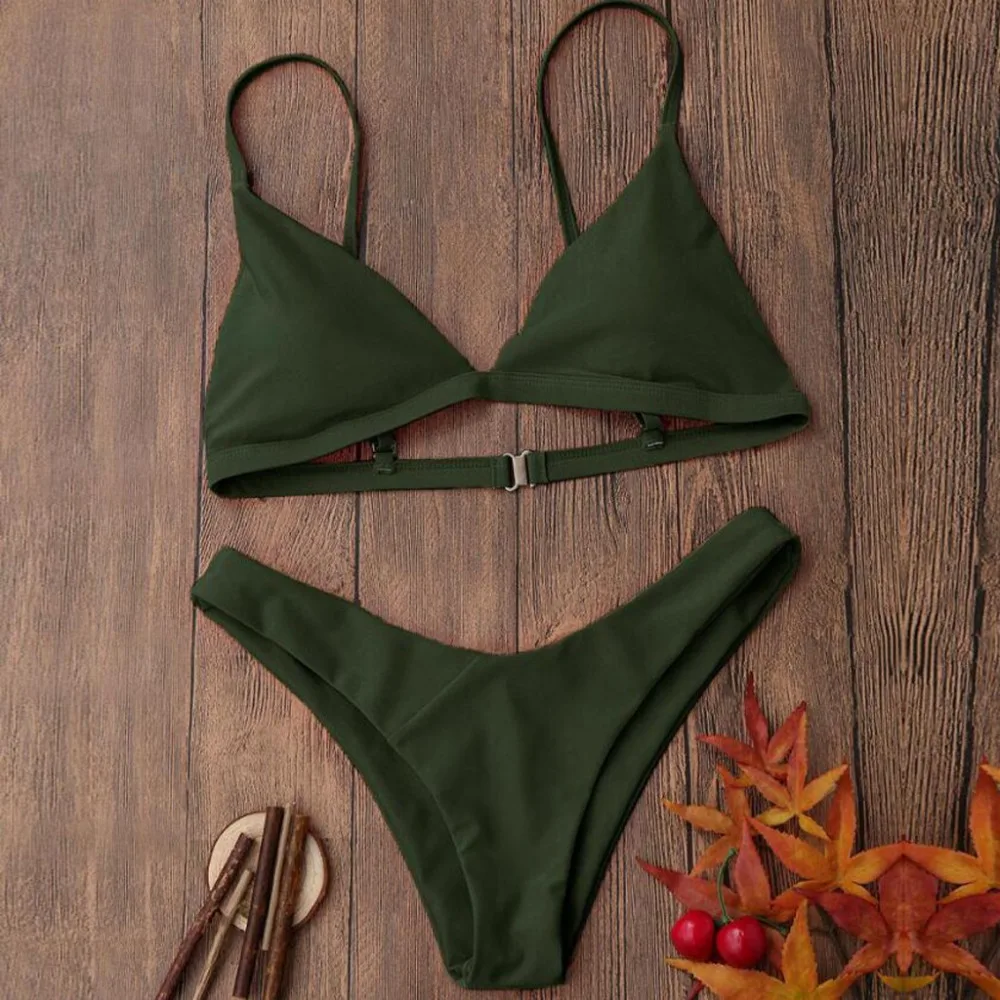 

Women Sexy Push-Up Padded Bra Beach Halter Bikini Set Swimsuit Swimwear Women Bikini Set Swimsuit Hot sale #cx