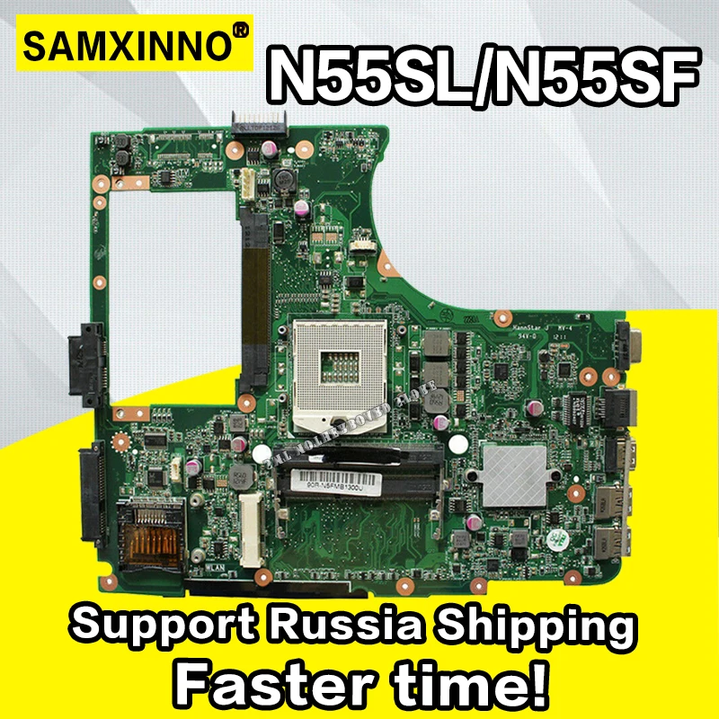 Полностью протестированная материнская плата для For Asus N55S N55SL N55SF Rev 2 0 60 N5FMB3600|rev