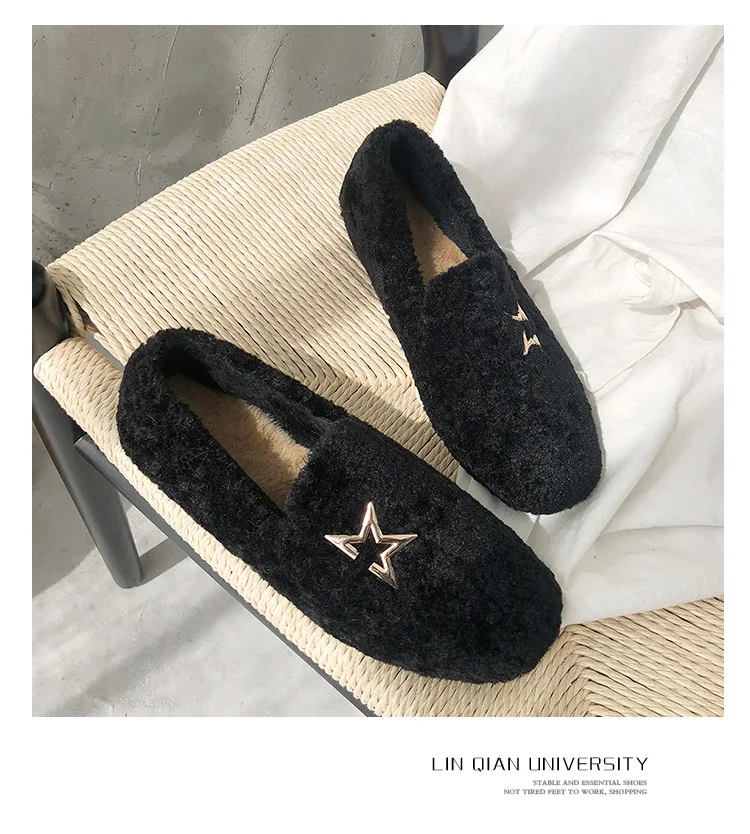 2018 Winter New Warm Flock Ankle Boots Flat Short Plush Snow Boots Women High Quality Slip-On Shoes Size 35-39 M8D256 (20)