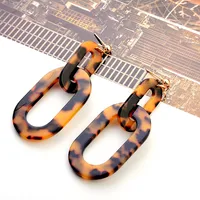 ZIVangela Drop Earrings For Woman New Trendy Designer Tiger Pattern Hollow Oval Dangle Earrings Bohemian Pendants Jewelry Gifts 1
