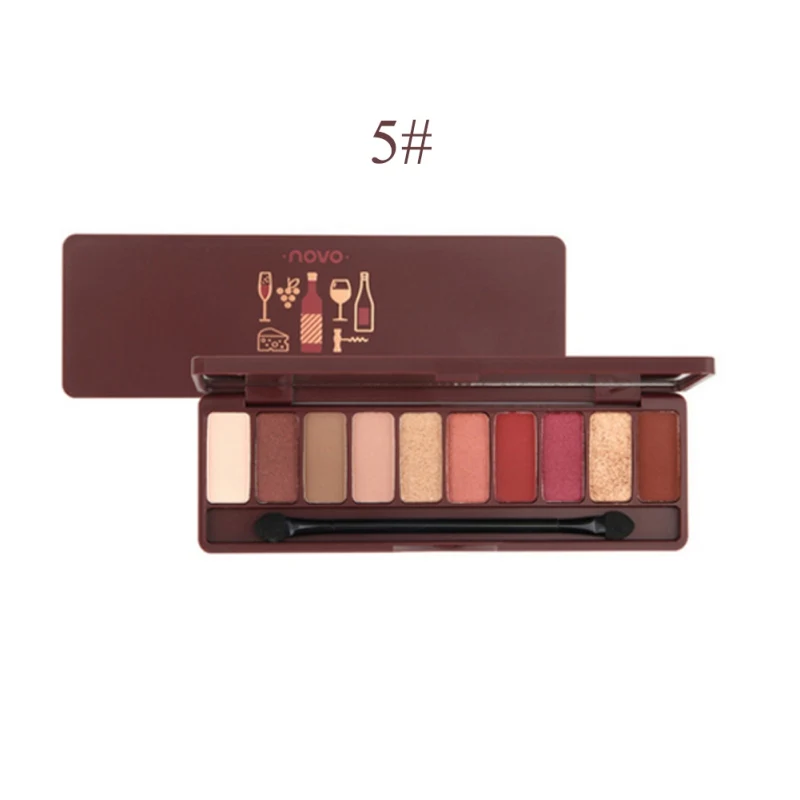 Матовые тени для век 10 видов цветов модные палитра телесных оттенков мерцающие