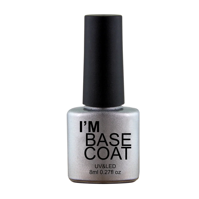 Гель-лак для ногтей Zation Top Coat, блеск, 8 мл, для дизайна ногтей, сделай сам, отмачиваются, верхний слой и Базовое покрытие, основа, не липкий слой, гель - Цвет: base coat