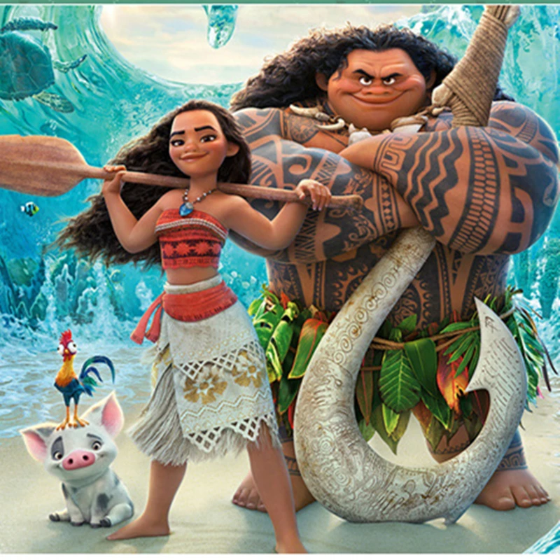 Calcomanía Moana 3d dormitorio Mural De Pared Arte, Niños niños Pegatina
