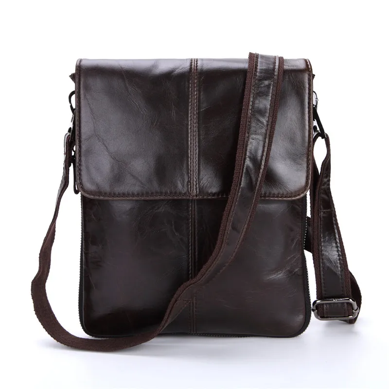 

Nesitu High Quality Best Gift 100% Guarantee Genuine Leather Small Men Messenger Bags Real Skin Man Shoulder Bag #M8613