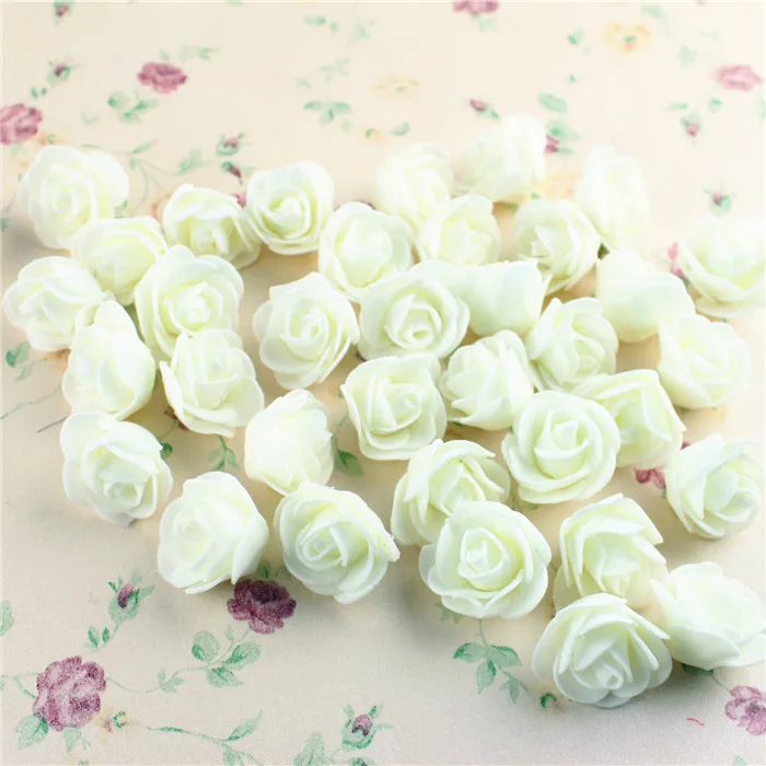 A1 White 20 шт. 3,5 см мини ПЭ пены розы искусственные головки цветов для DIY венки Аксессуары свадебные украшения вечерние ручной работы подарок ремесла - Цвет: A1 White