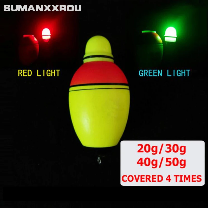 4Pcs/lot Can Change Color Luminous Electronic Led Fishing Floats with