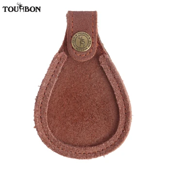 

Tourbon Durable Rifle Gun Shooting Leather Toe Pad Barrel Rest Shotgun Hunting Toe Protector Aganist Clay Gun Accessories